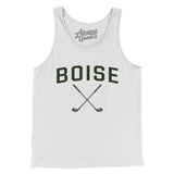 Boise Golf Men/Unisex Tank Top-White-Allegiant Goods Co. Vintage Sports Apparel