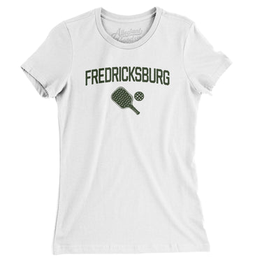 Fredericksburg Pickleball Women's T-Shirt-White-Allegiant Goods Co. Vintage Sports Apparel