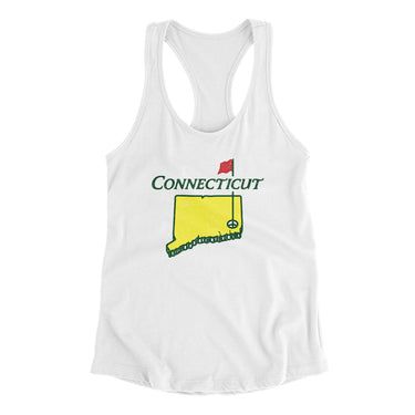 Connecticut Golf Women's Racerback Tank-Allegiant Goods Co. Vintage Sports Apparel