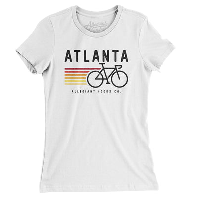 Atlanta Cycling Women's T-Shirt-White-Allegiant Goods Co. Vintage Sports Apparel