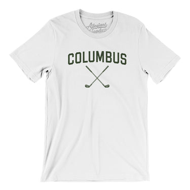 Columbus Golf Men/Unisex T-Shirt-White-Allegiant Goods Co. Vintage Sports Apparel