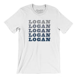 Logan Repeat Men/Unisex T-Shirt-White-Allegiant Goods Co. Vintage Sports Apparel