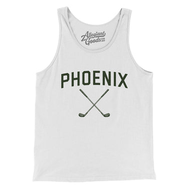 Phoenix Golf Men/Unisex Tank Top-White-Allegiant Goods Co. Vintage Sports Apparel