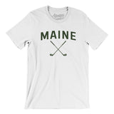Maine Golf Men/Unisex T-Shirt-White-Allegiant Goods Co. Vintage Sports Apparel
