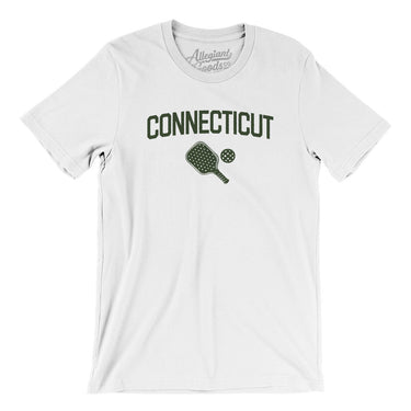 Connecticut Pickleball Men/Unisex T-Shirt-White-Allegiant Goods Co. Vintage Sports Apparel