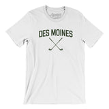 Des Moines Golf Men/Unisex T-Shirt-White-Allegiant Goods Co. Vintage Sports Apparel