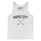 Rapid City Golf Men/Unisex Tank Top-White-Allegiant Goods Co. Vintage Sports Apparel