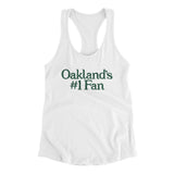 Oakland's Number 1 Fan Women's Racerback Tank-Allegiant Goods Co. Vintage Sports Apparel