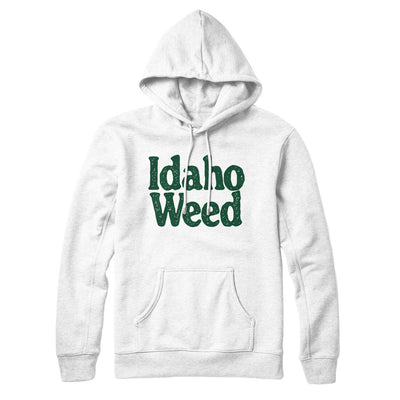 Idaho Weed Hoodie-White-Allegiant Goods Co. Vintage Sports Apparel
