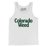 Colorado Weed Men/Unisex Tank Top-White-Allegiant Goods Co. Vintage Sports Apparel