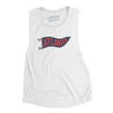 Atlanta Pennant Women's Flowey Scoopneck Muscle Tank-Allegiant Goods Co. Vintage Sports Apparel