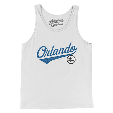 Orlando Vintage Script Men/Unisex Tank Top-Allegiant Goods Co. Vintage Sports Apparel