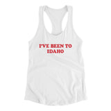 I've Been To Idaho Women's Racerback Tank-Allegiant Goods Co. Vintage Sports Apparel