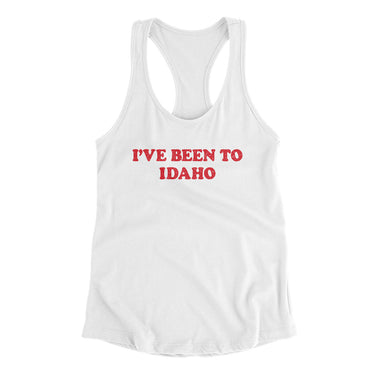 I've Been To Idaho Women's Racerback Tank-Allegiant Goods Co. Vintage Sports Apparel