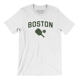 Boston Pickleball Men/Unisex T-Shirt-White-Allegiant Goods Co. Vintage Sports Apparel