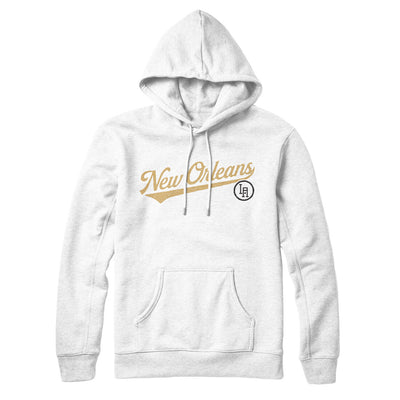 New Orleans Vintage Script Hoodie-White-Allegiant Goods Co. Vintage Sports Apparel