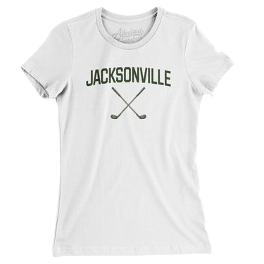 Jacksonville Golf Women's T-Shirt-White-Allegiant Goods Co. Vintage Sports Apparel