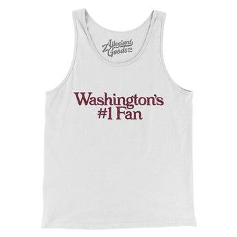 Washington's Number 1 Fan Men/Unisex Tank Top-White-Allegiant Goods Co. Vintage Sports Apparel