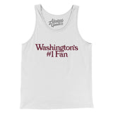 Washington's Number 1 Fan Men/Unisex Tank Top-White-Allegiant Goods Co. Vintage Sports Apparel
