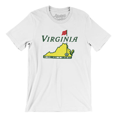 Virginia Golf Men/Unisex T-Shirt-White-Allegiant Goods Co. Vintage Sports Apparel