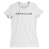 Syracuse Friends Women's T-Shirt-White-Allegiant Goods Co. Vintage Sports Apparel