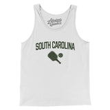 South Carolina Pickleball Men/Unisex Tank Top-White-Allegiant Goods Co. Vintage Sports Apparel