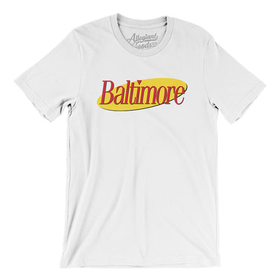 Baltimore Seinfeld Men/Unisex T-Shirt-White-Allegiant Goods Co. Vintage Sports Apparel