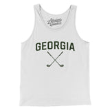 Georgia Golf Men/Unisex Tank Top-White-Allegiant Goods Co. Vintage Sports Apparel