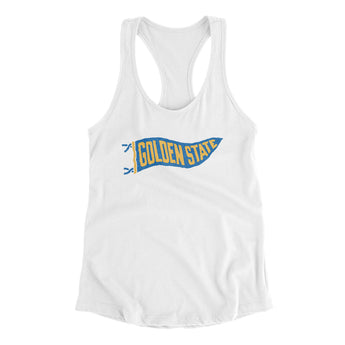 Golden State Pennant Women's Racerback Tank-Allegiant Goods Co. Vintage Sports Apparel