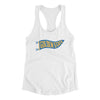 Golden State Pennant Women's Racerback Tank-White-Allegiant Goods Co. Vintage Sports Apparel