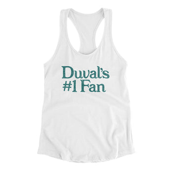 Duval's Number 1 Fan Women's Racerback Tank-Allegiant Goods Co. Vintage Sports Apparel