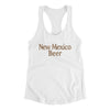 New Mexico Beer Women's Racerback Tank-White-Allegiant Goods Co. Vintage Sports Apparel