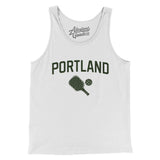 Portland Pickleball Men/Unisex Tank Top-White-Allegiant Goods Co. Vintage Sports Apparel