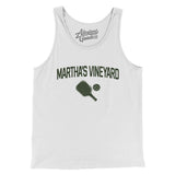 Martha's Vineyard Pickleball Men/Unisex Tank Top-White-Allegiant Goods Co. Vintage Sports Apparel