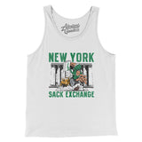 New York Sack Exchange Men/Unisex Tank Top-White-Allegiant Goods Co. Vintage Sports Apparel