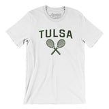 Tulsa Tennis Men/Unisex T-Shirt-White-Allegiant Goods Co. Vintage Sports Apparel