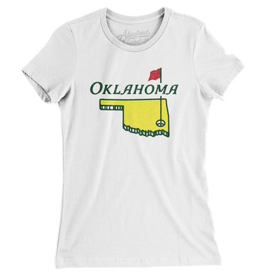 Oklahoma Golf Women's T-Shirt-White-Allegiant Goods Co. Vintage Sports Apparel