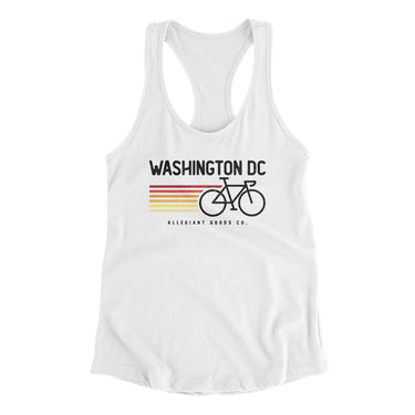 Washington Dc Cycling Women's Racerback Tank-Allegiant Goods Co. Vintage Sports Apparel