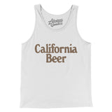 California Beer Men/Unisex Tank Top-White-Allegiant Goods Co. Vintage Sports Apparel