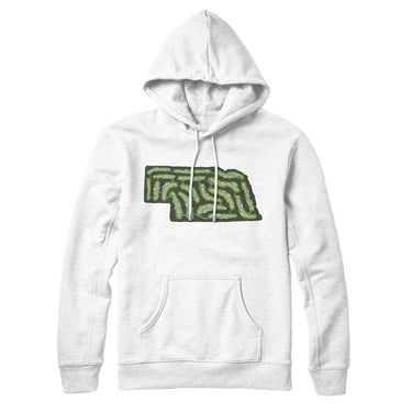 Nebraska Golf Course Hoodie-White-Allegiant Goods Co. Vintage Sports Apparel