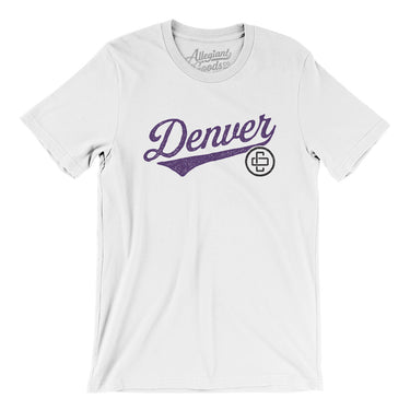 Denver Vintage Script Men/Unisex T-Shirt-Allegiant Goods Co. Vintage Sports Apparel