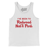 I've Been To Redwood National Park Men/Unisex Tank Top-White-Allegiant Goods Co. Vintage Sports Apparel