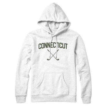 Connecticut Golf Hoodie-White-Allegiant Goods Co. Vintage Sports Apparel