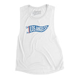 Los Angeles Pennant Women's Flowey Scoopneck Muscle Tank-Allegiant Goods Co. Vintage Sports Apparel