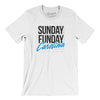Sunday Funday Carolina Men/Unisex T-Shirt-White-Allegiant Goods Co. Vintage Sports Apparel