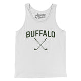 Buffalo Golf Men/Unisex Tank Top-White-Allegiant Goods Co. Vintage Sports Apparel
