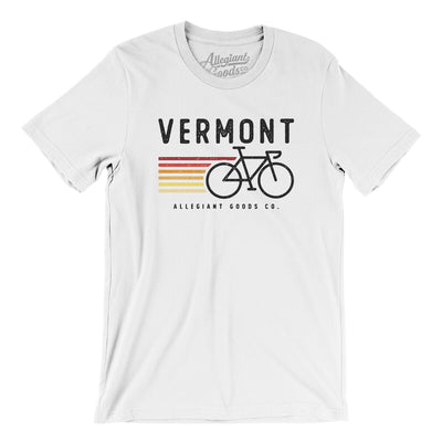 Vermont Cycling Men/Unisex T-Shirt-White-Allegiant Goods Co. Vintage Sports Apparel