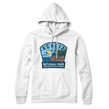 Acadia National Park Badge Hoodie-Allegiant Goods Co. Vintage Sports Apparel