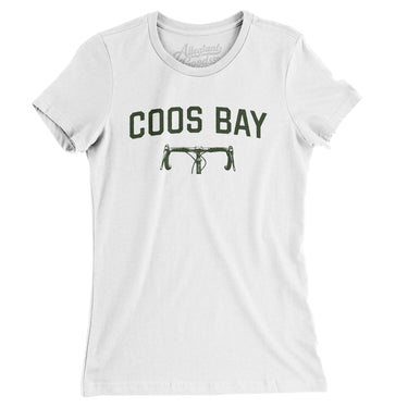 Coos Bay Cycling Women's T-Shirt-White-Allegiant Goods Co. Vintage Sports Apparel