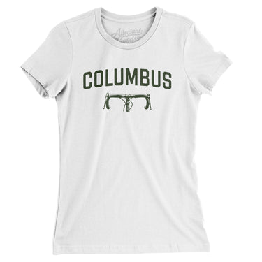 Columbus Cycling Women's T-Shirt-White-Allegiant Goods Co. Vintage Sports Apparel